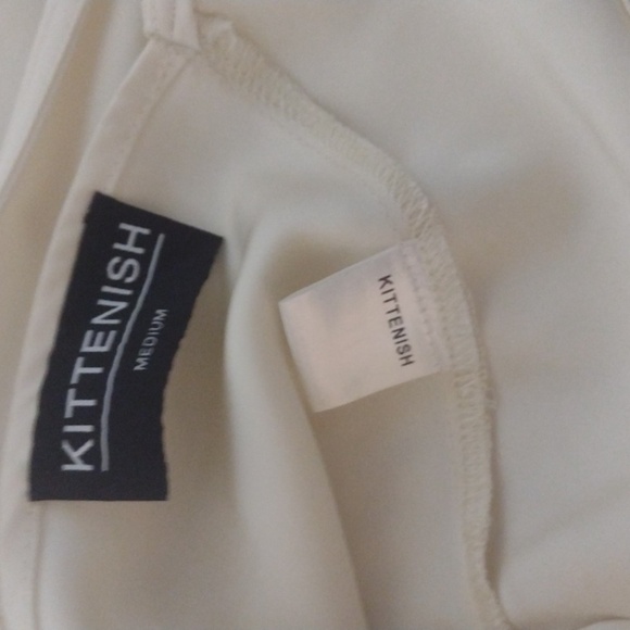 Crow neck collared back ties halter top size medium - Picture 4 of 4